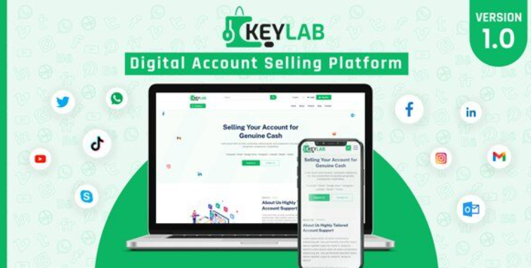 thumbnail image of KeyLab v 2.0 Digital Account Selling Platform 